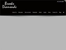 Tablet Screenshot of brooksdiamonds.net